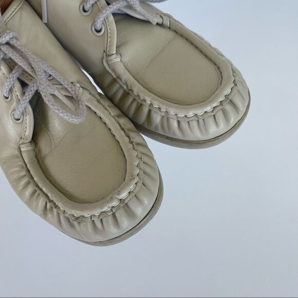 SAS Siesta Shoes Women Size 7 Bone Leather Handsewn Lace Up Oxfords Made in USA - Picture 9 of 9